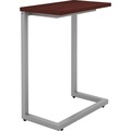 Lorell Rectangle Lorell Guest Area Cantilever Table, 9.9 W, 17.4 L, 26.5 H, Laminate Top, Mahogany 86927